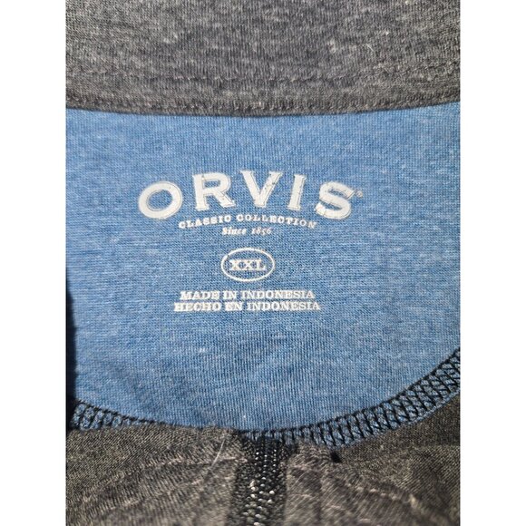 Orvis Mens Charcoal Gray Quarter Zip Pullover Small Classic Collection - Picture 5 of 7